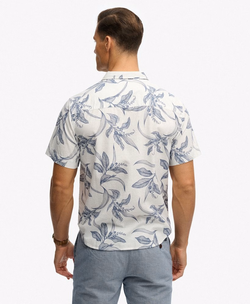 Camisa vintage de manga curta Loom