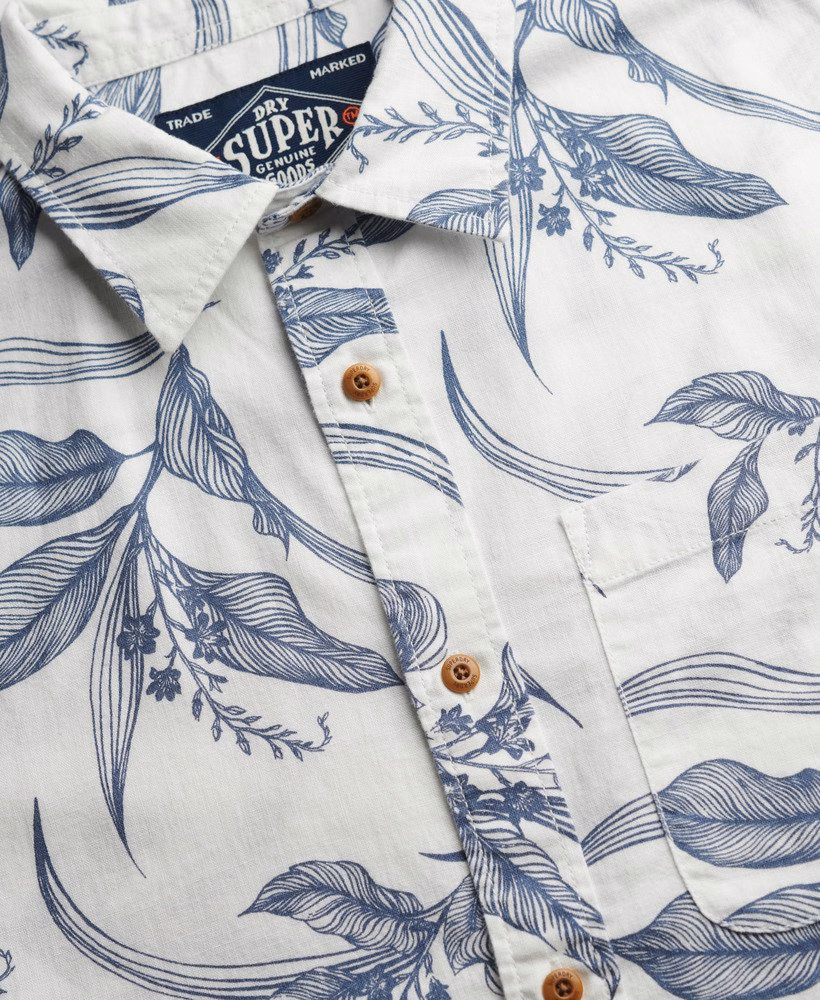 Camisa vintage de manga curta Loom