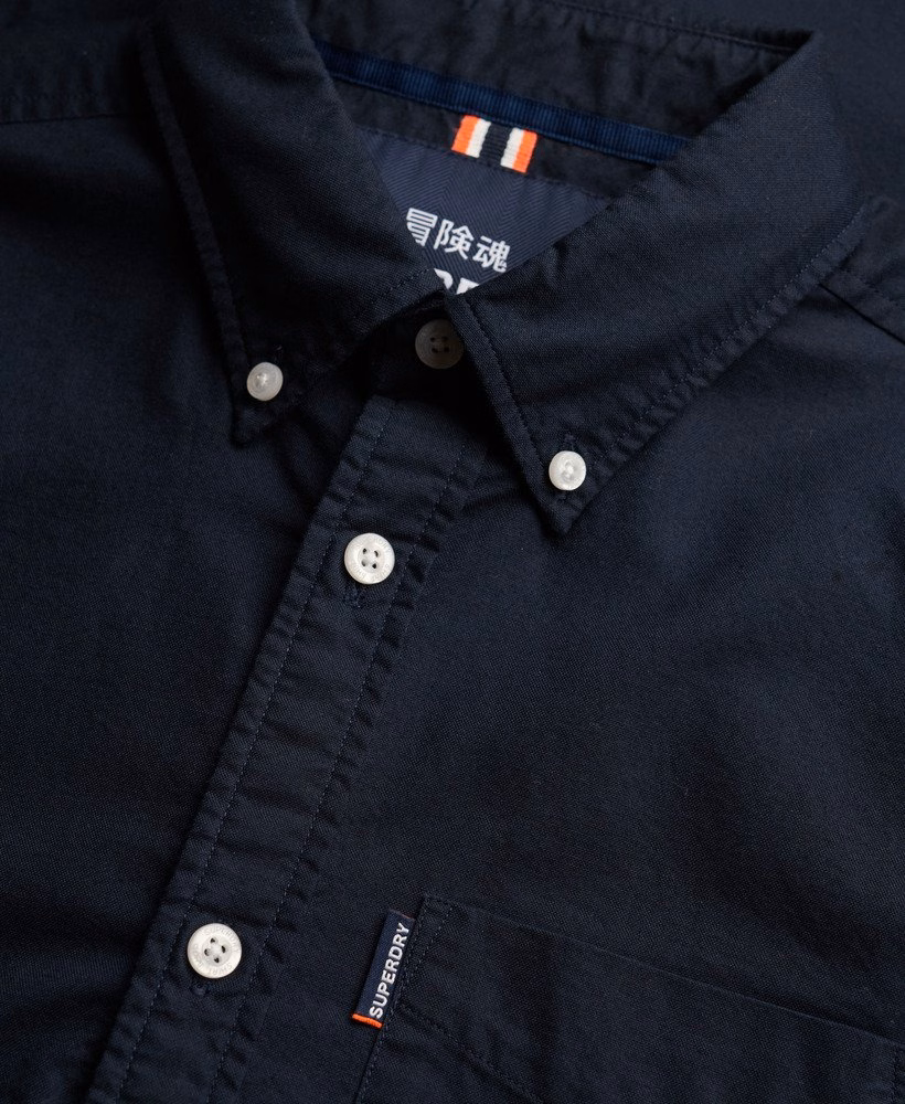 Camisa Oxford de manga curta Essentials