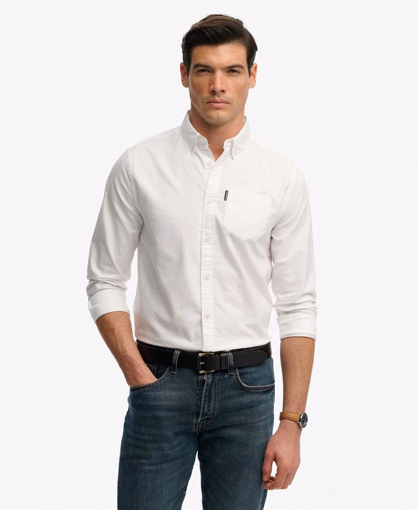 Camisa Oxford Essencial de Manga Comprida