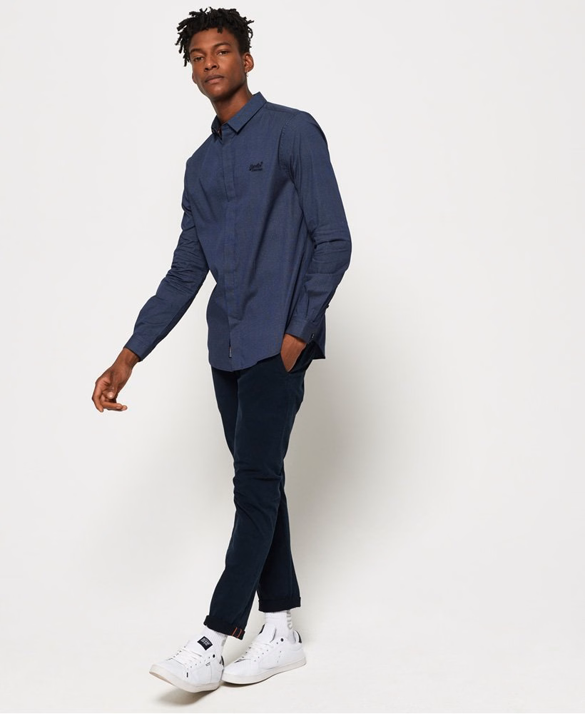 Camisa de manga comprida slim sob medida