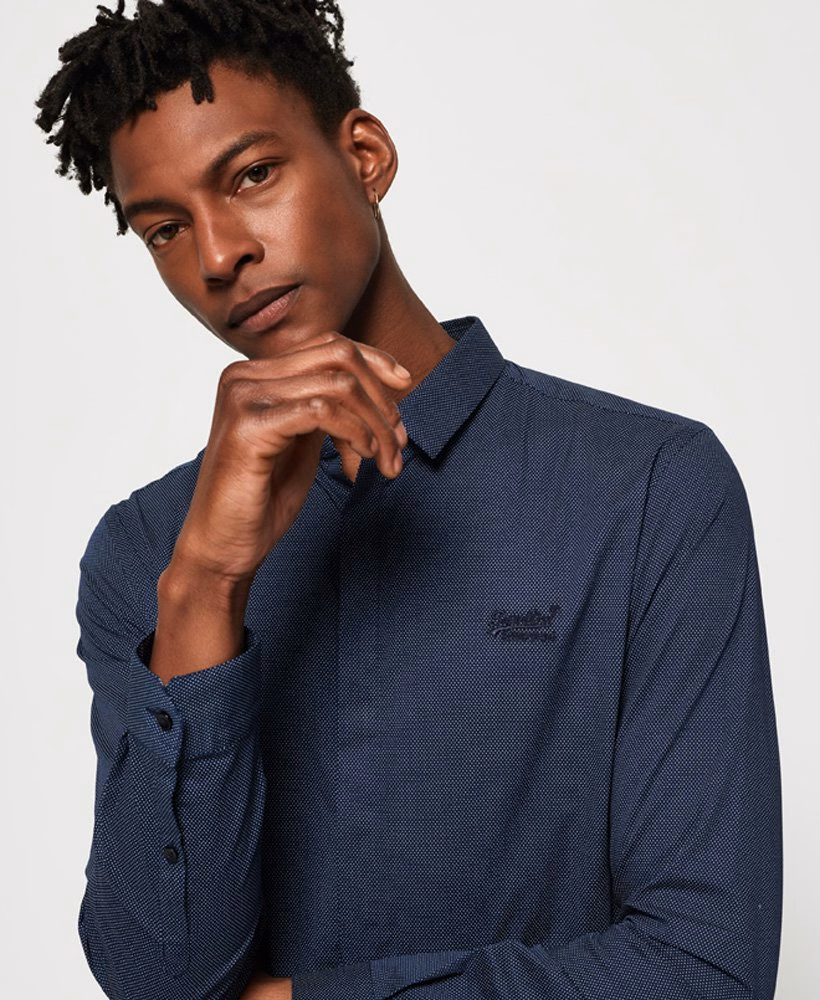 Camisa de manga comprida slim sob medida