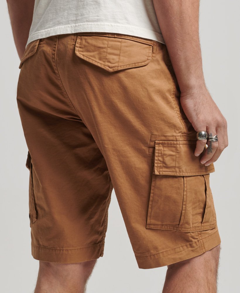 bermuda cargo em algodão orgânico na cor marrom tabaco da denim co.