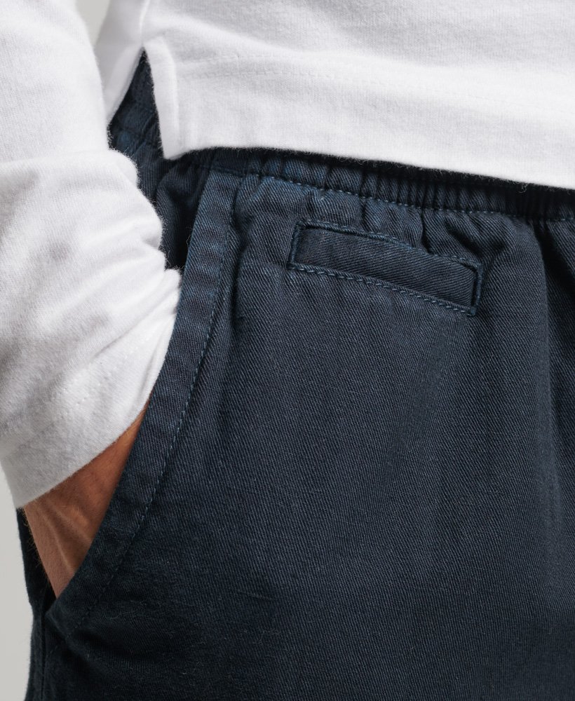 shorts vintage tingidos em tom azul-marinho eclipse