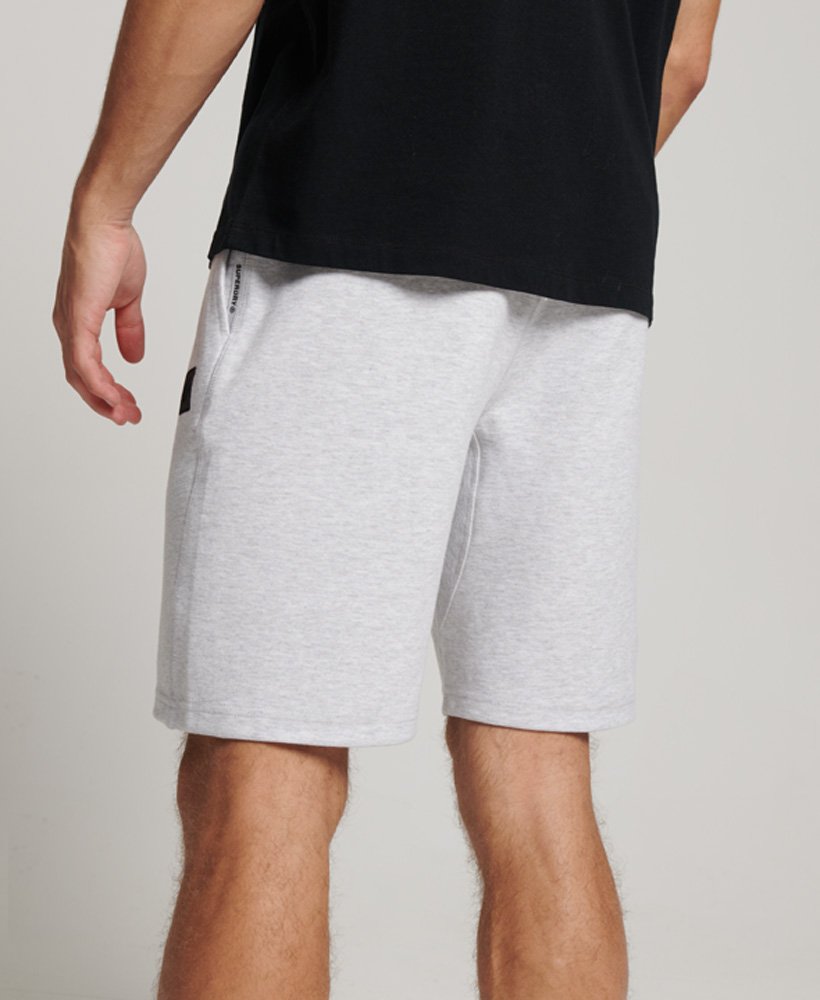 shorts técnicos em cinza mesclado militar