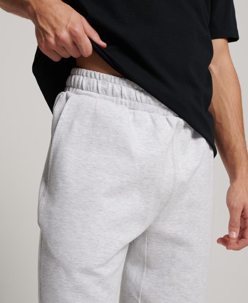 shorts técnicos em cinza mesclado militar