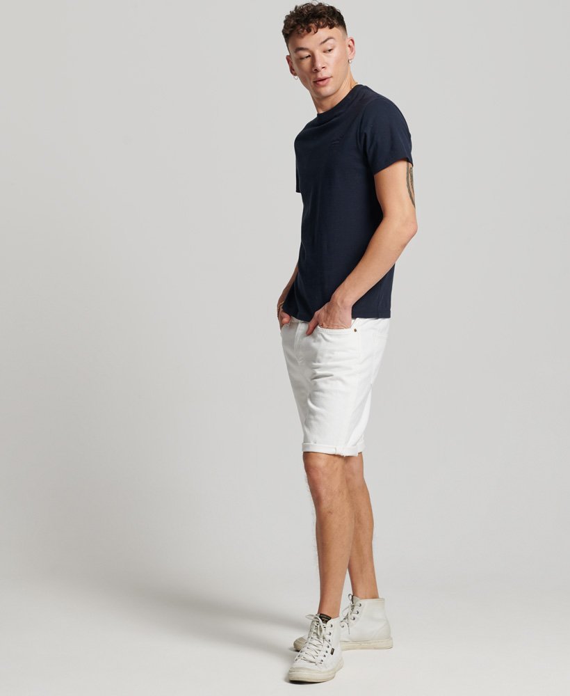shorts retos vintage em branco rockwood vintage