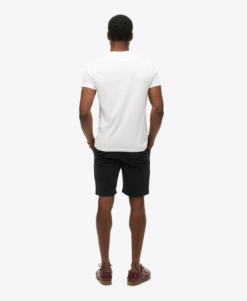shorts chino vintage na cor azul marinho meia-noite