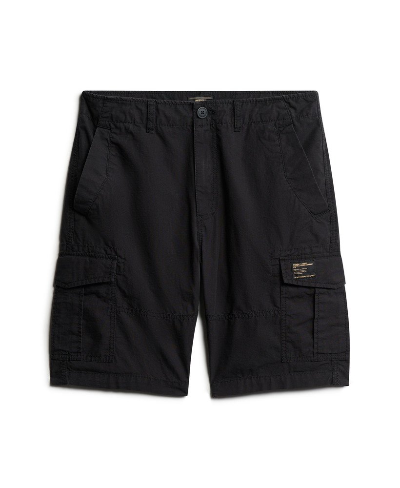 calções cargo parachute em preto lavado