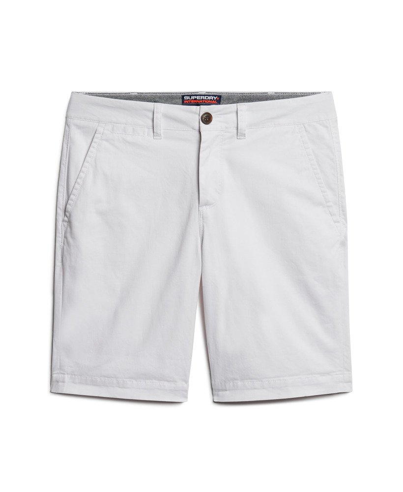 shorts chino vintage na cor óptica.
