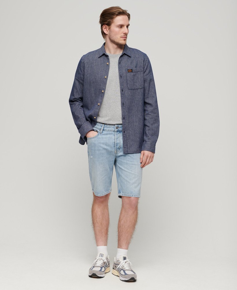shorts retos vintage na cor oakwood light.
