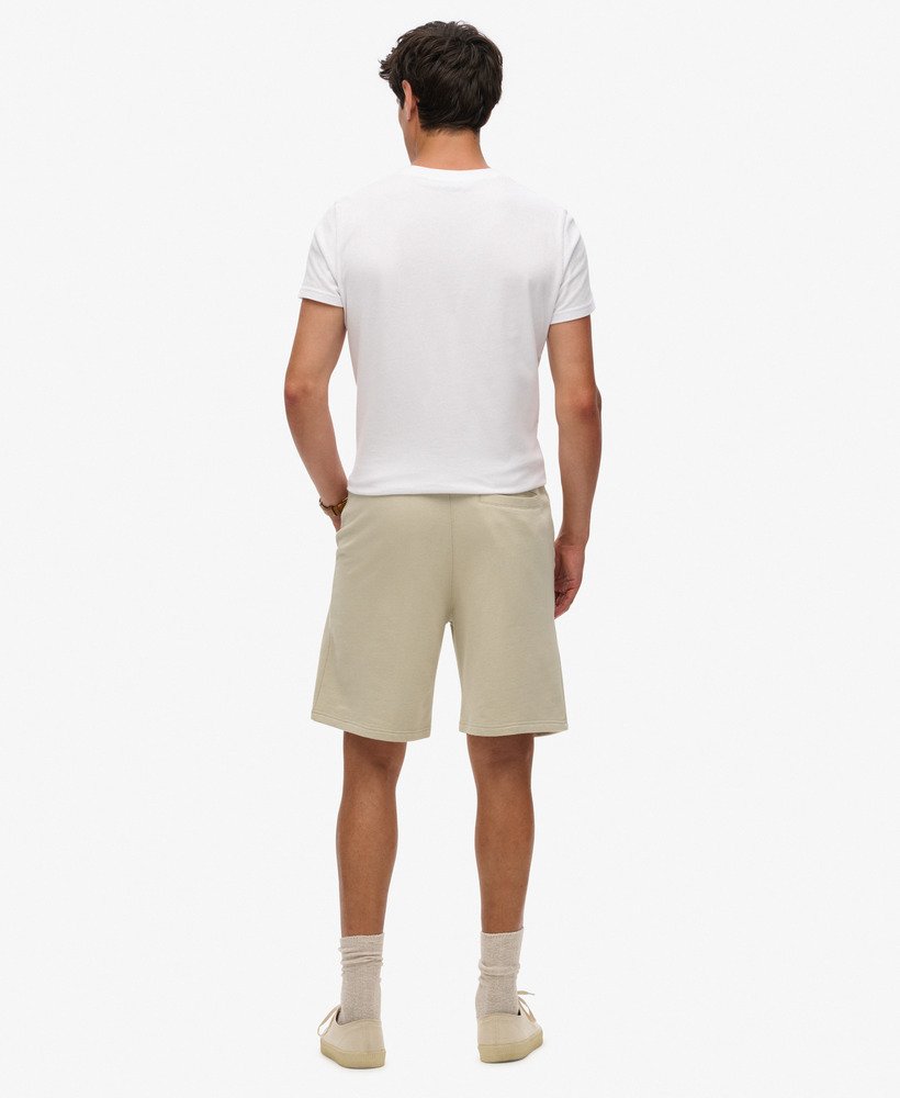 calções essential logo jersey na cor bege claro
