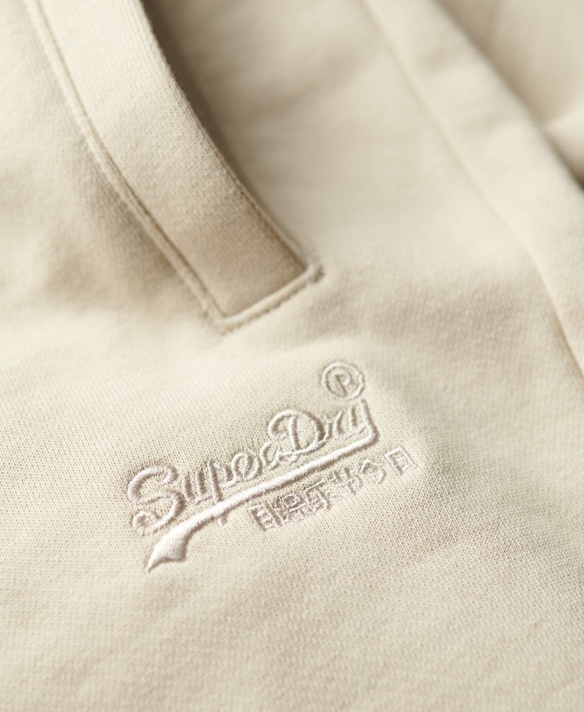 calções essential logo jersey na cor bege claro