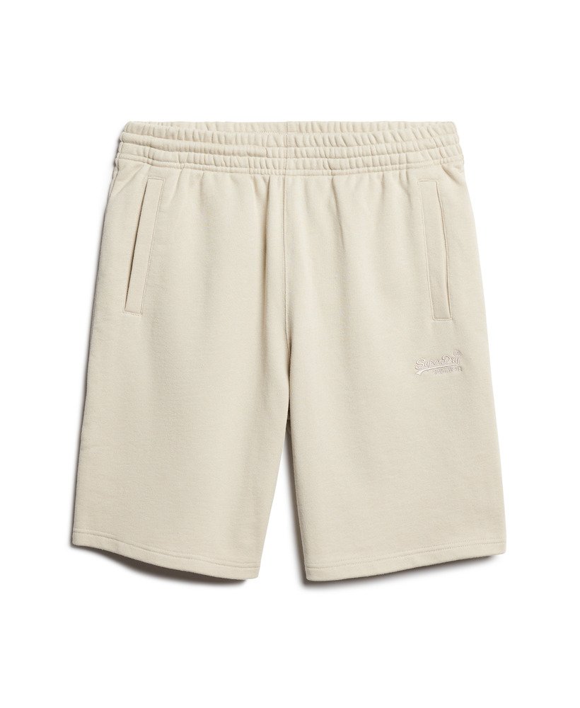 calções essential logo jersey na cor bege claro