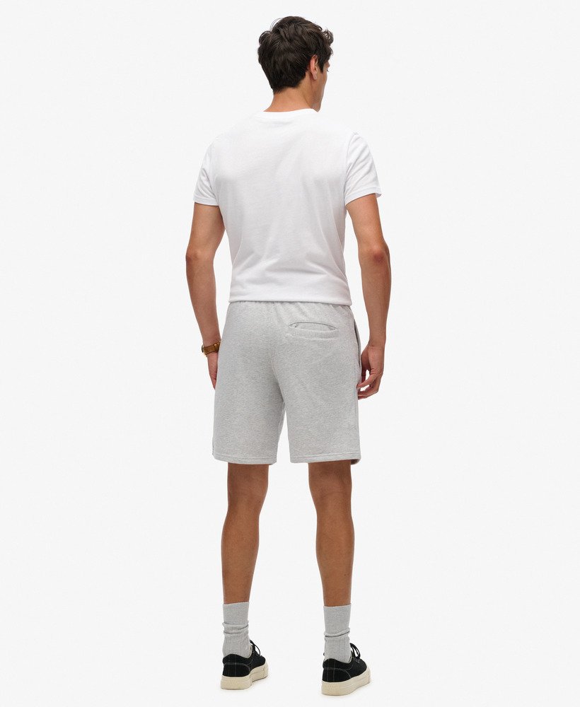 calções essential logo jersey na cor glacier grey mescl