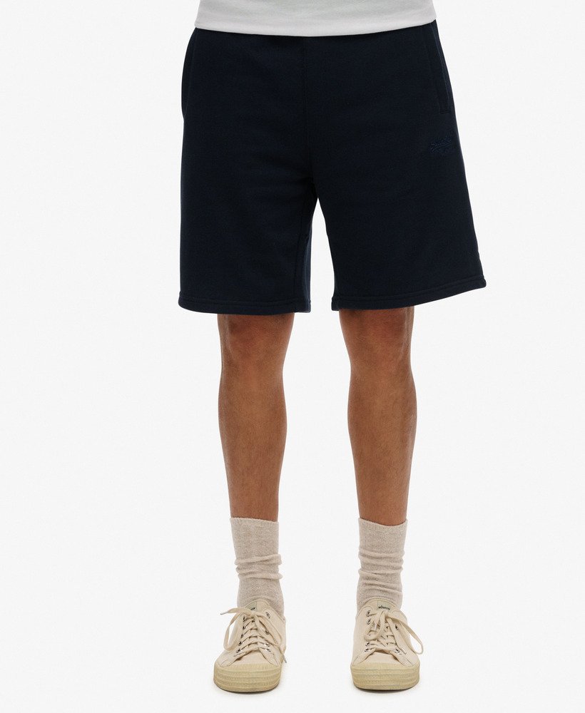 calções essential logo jersey na cor eclipse navy