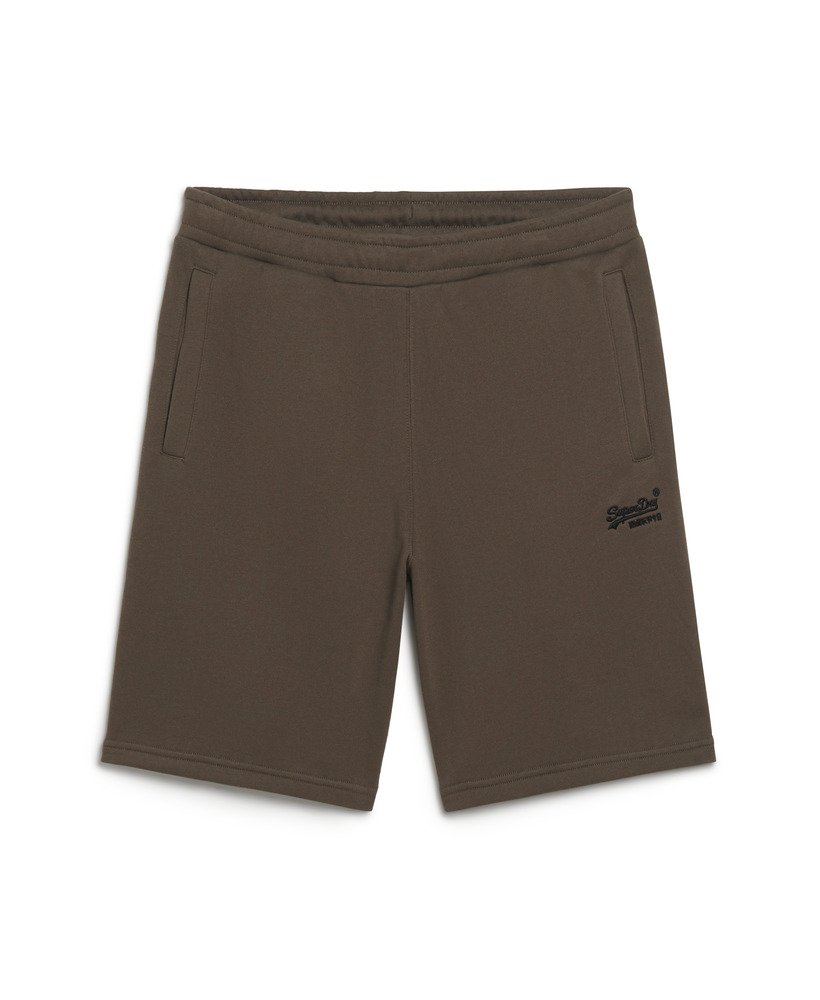 calções essential logo jersey na cor verde-oliva escuro