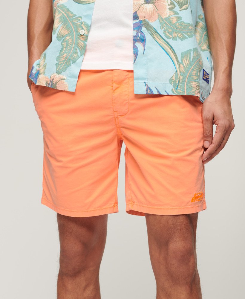 shorts de caminhada na cor pêssego
