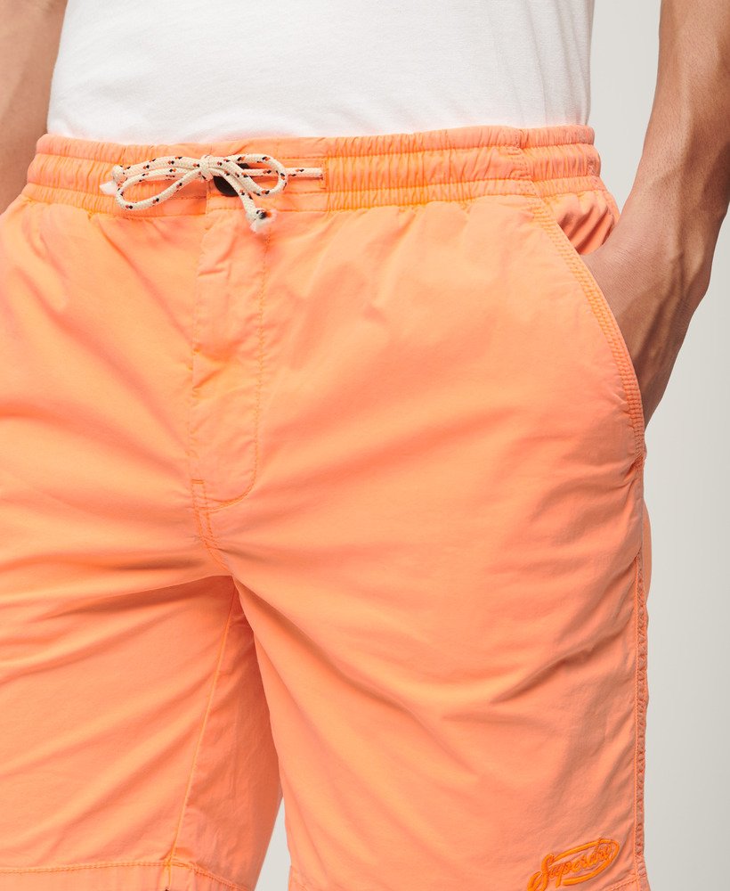 shorts de caminhada na cor pêssego