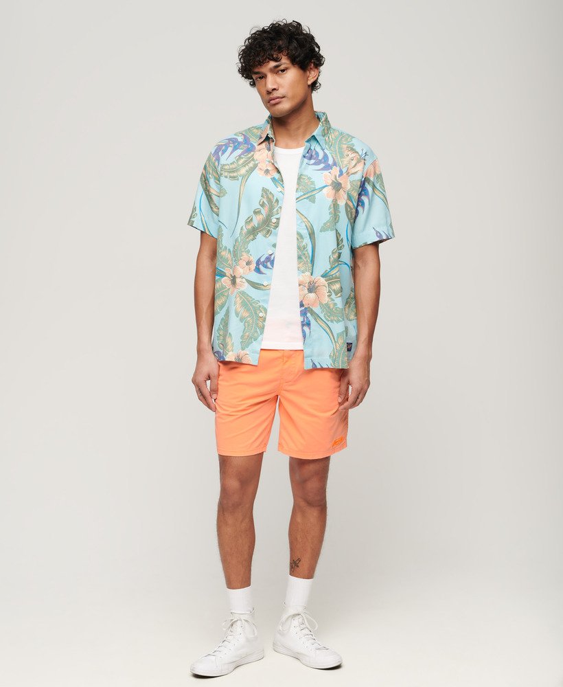 shorts de caminhada na cor pêssego