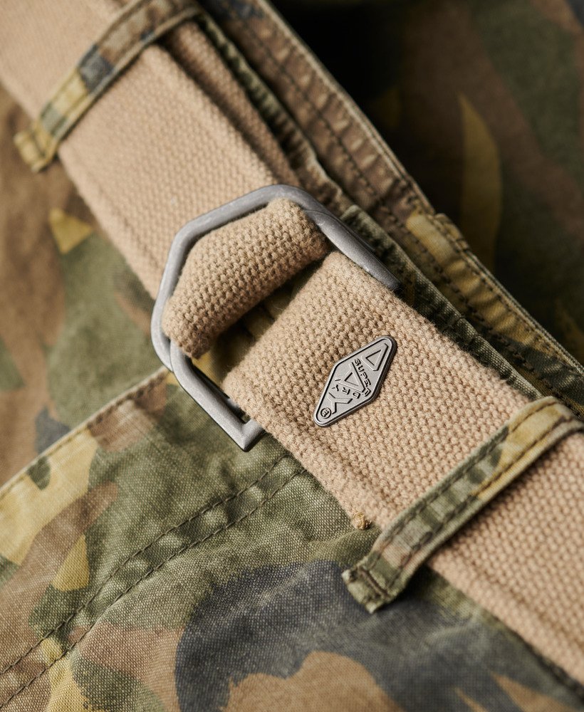 calções cargo pesados em camuflagem nathan