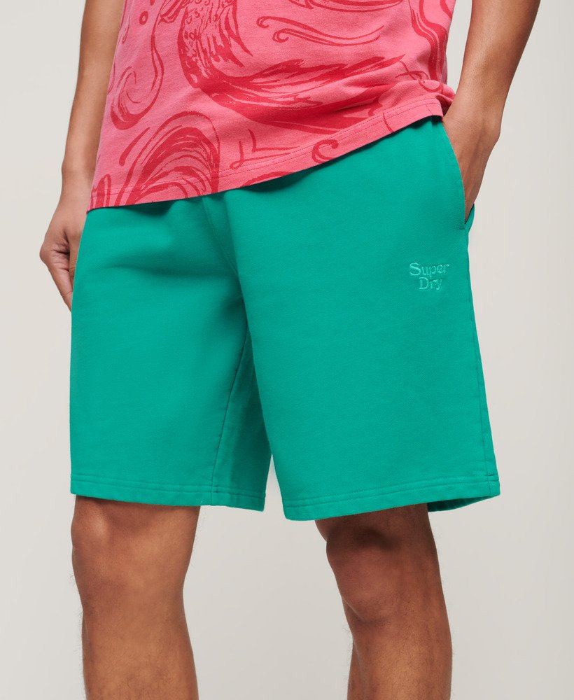 shorts vintage lavados na cor verde para parasailing.