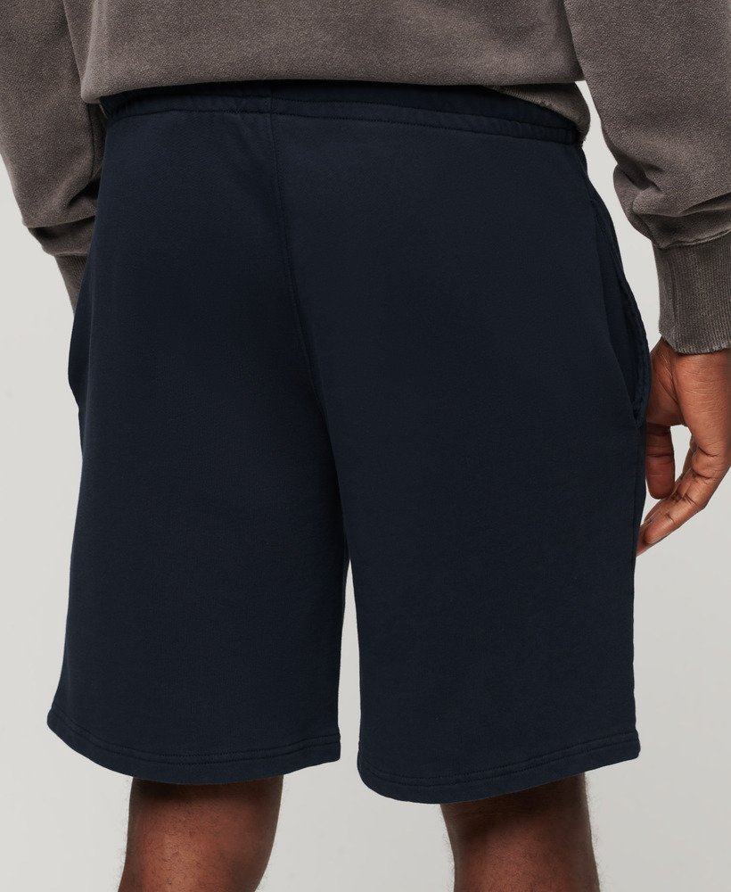 shorts vintage lavados na cor azul marinho eclipse