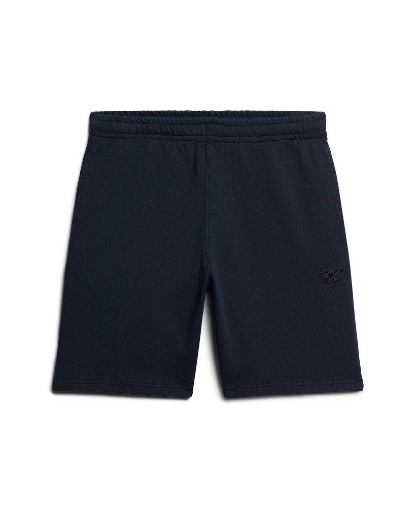 shorts vintage lavados na cor azul marinho eclipse