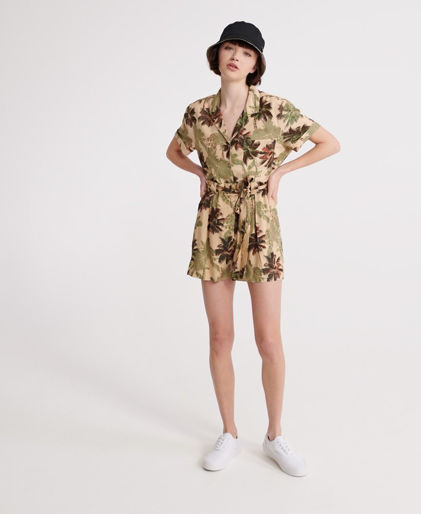 shorts desert stripe em marrom palmeira