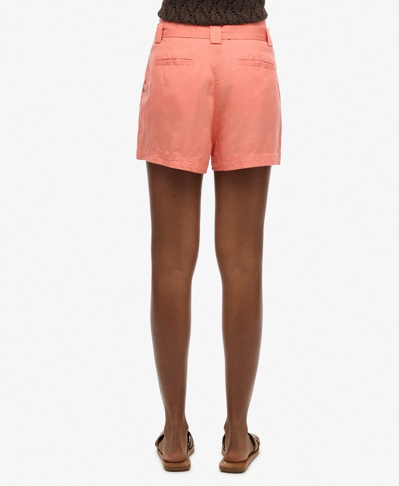 shorts desert paperbag na cor romã
