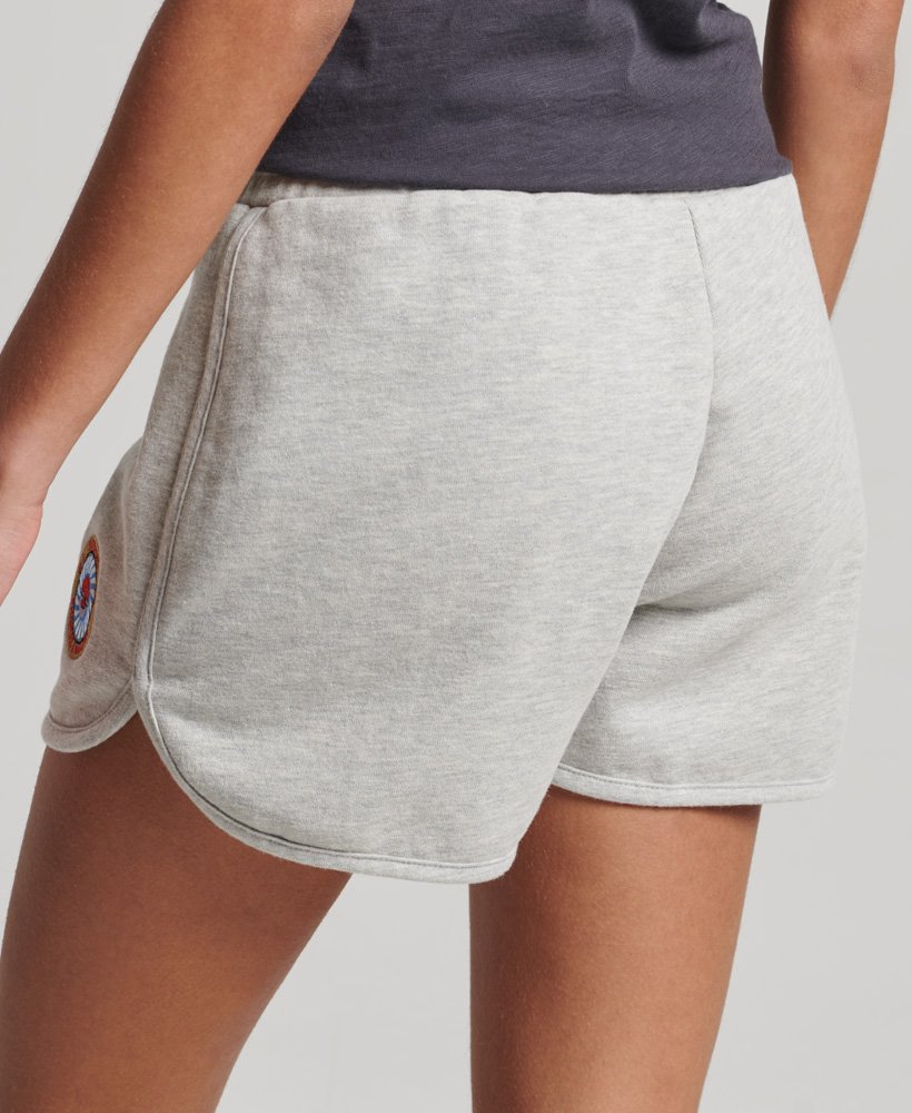 shorts vintage da califórnia em cinza mescla claro.