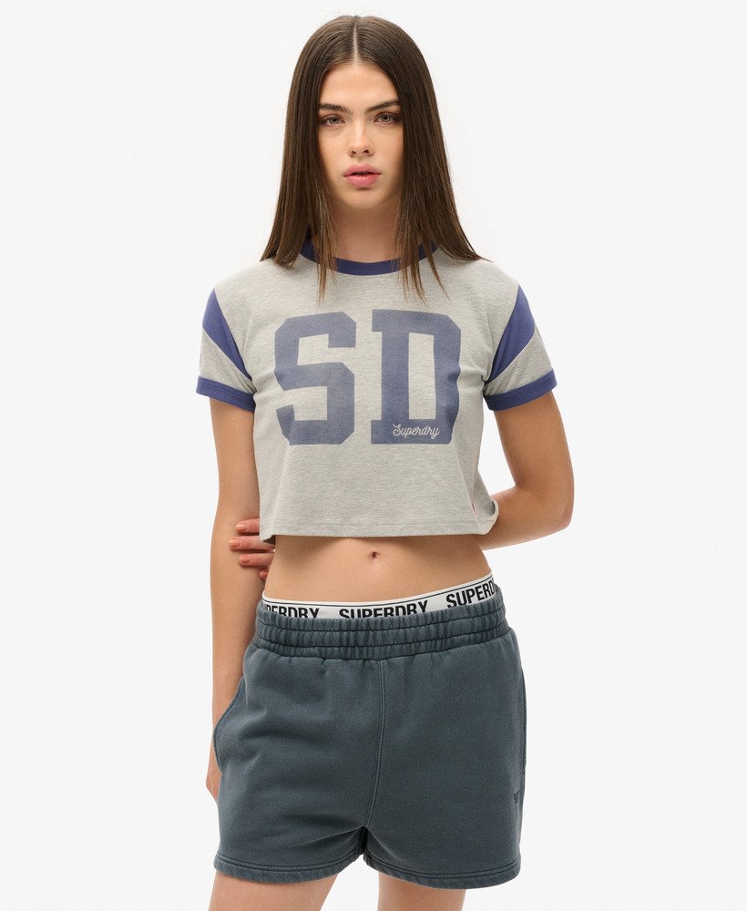 shorts de moletom com lavagem vintage na cor azul-marinho eclipse.