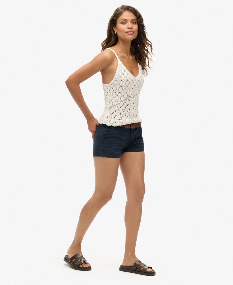 calções chino hot shorts na cor eclipse navy