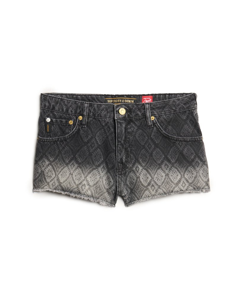 shorts jeans curtos em estampa wolcott blackstone aop