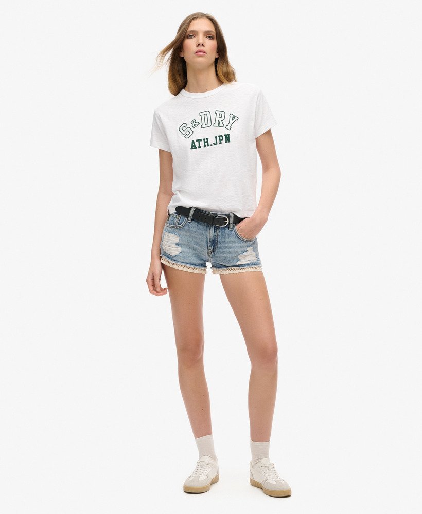 shorts jeans curtos em estilo vintage personalizado para a primavera