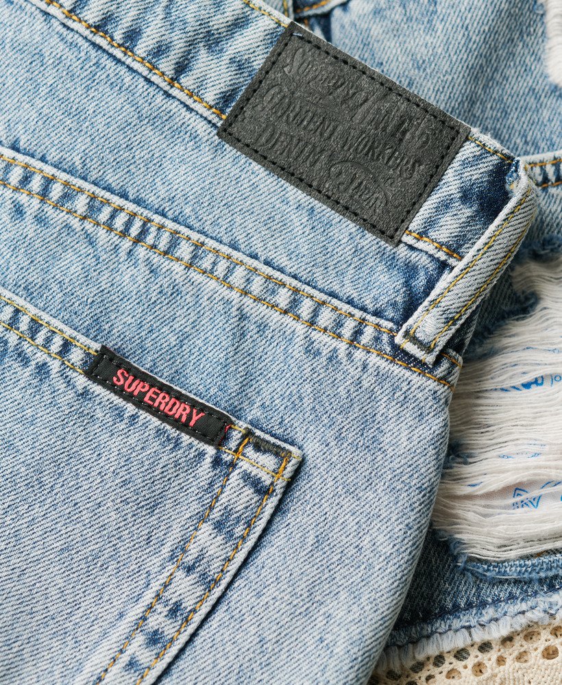 shorts jeans curtos em estilo vintage personalizado para a primavera