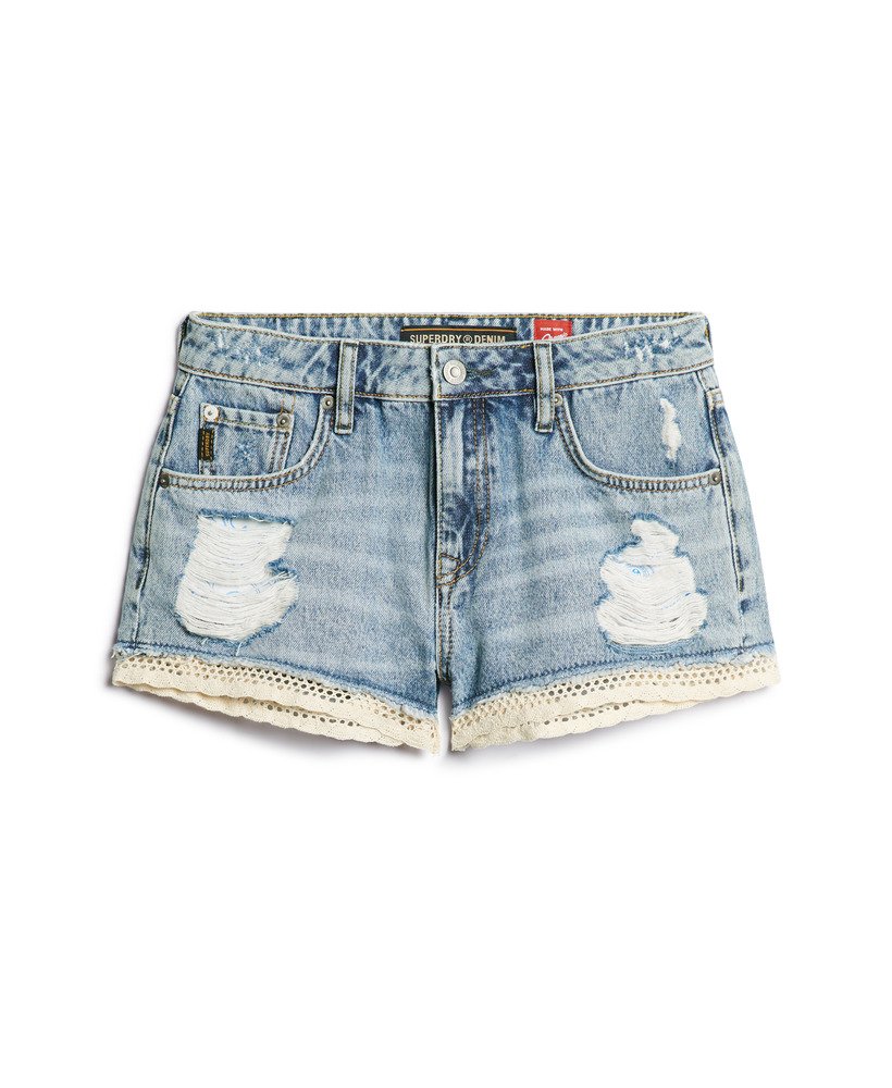 shorts jeans curtos em estilo vintage personalizado para a primavera