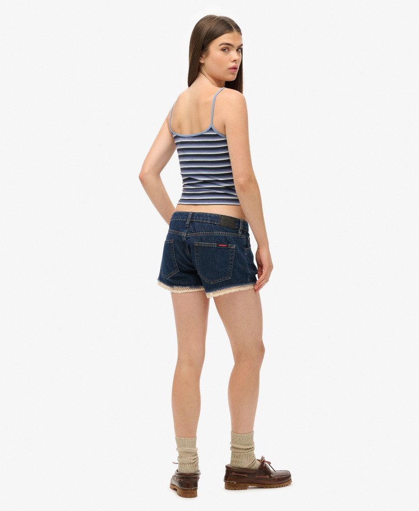 shorts jeans curtos estilo van dyke usados