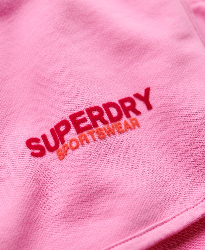calções esportivos com logo racer na cor rosa paparazzi