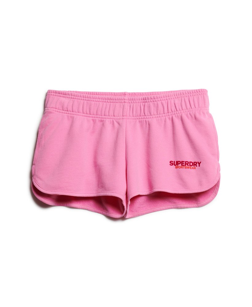 calções esportivos com logo racer na cor rosa paparazzi