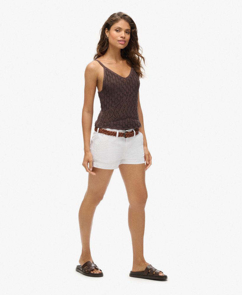 calções chino hot shorts em Óptic