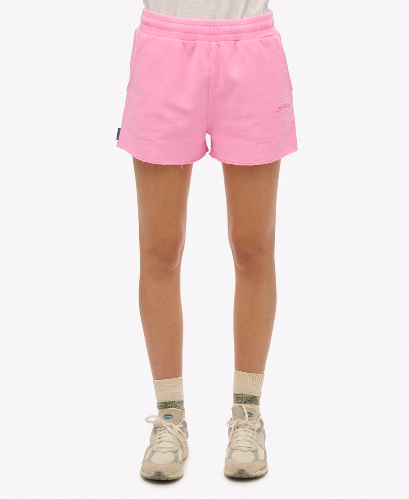 Shorts tingidos com o logotipo essencial