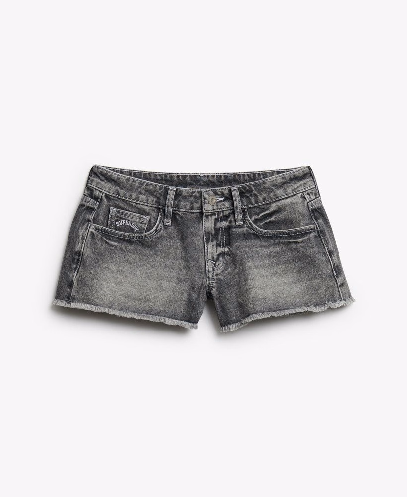 Shorts jeans de cintura baixa