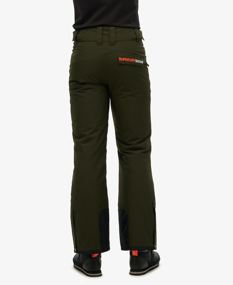calças de esqui freestyle core na cor verde-oliva da surplus goods