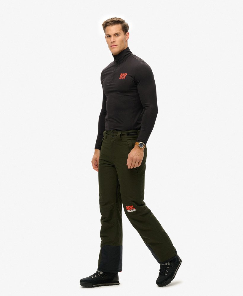 calças de esqui freestyle core na cor verde-oliva da surplus goods