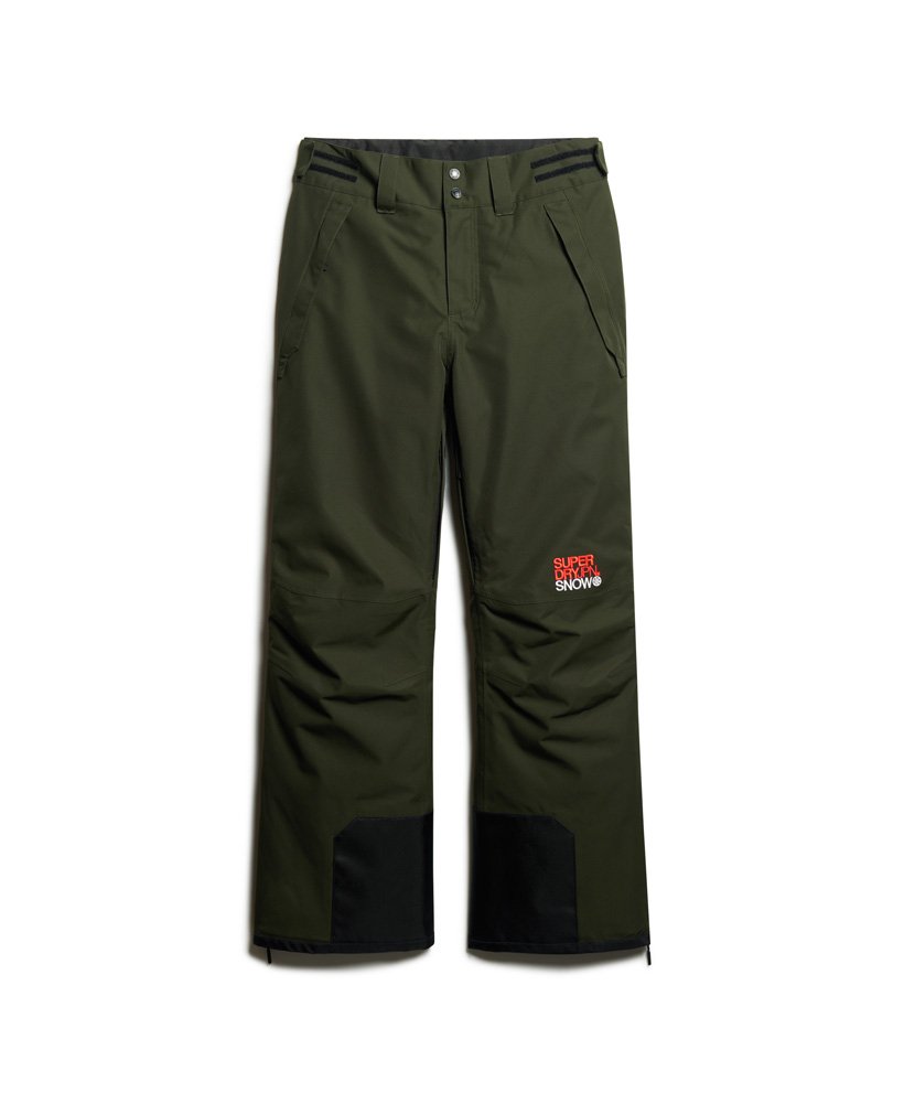 calças de esqui freestyle core na cor verde-oliva da surplus goods