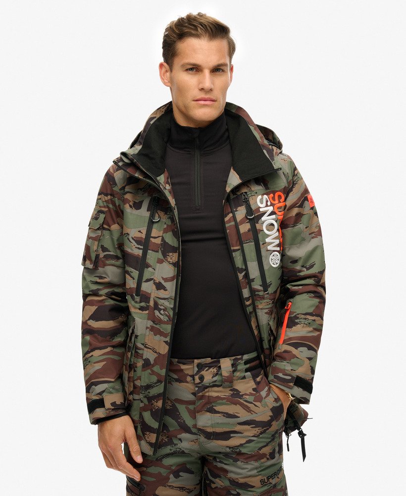 jaqueta ski ultimate rescue em camuflagem verde floresta