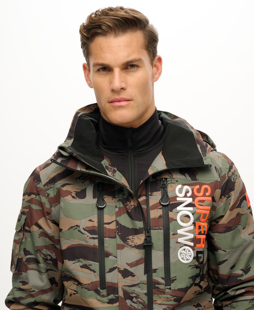 jaqueta ski ultimate rescue em camuflagem verde floresta
