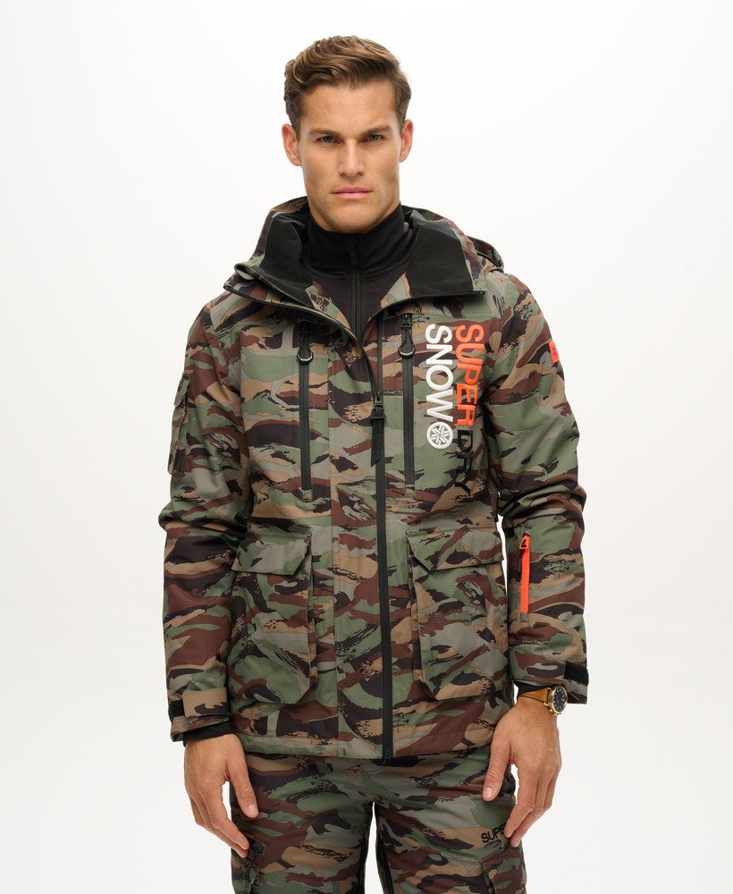jaqueta ski ultimate rescue em camuflagem verde floresta