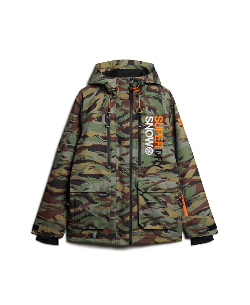 jaqueta ski ultimate rescue em camuflagem verde floresta